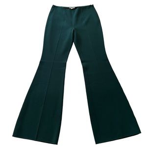 Michael Kors COLLECTION Hunter Green Haylee Flared Pants 16 NEW
